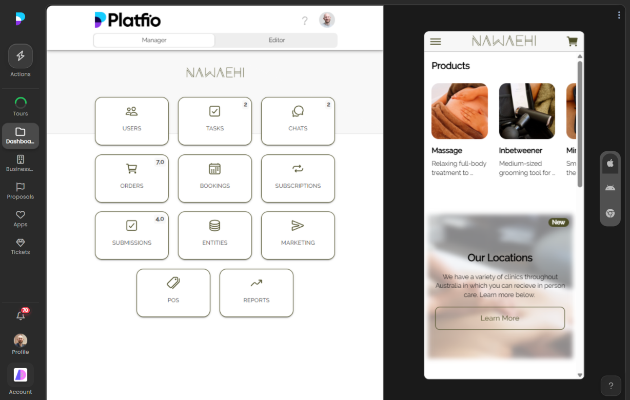 Nawahi → The Oasis